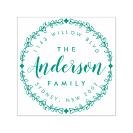 Handgezeichnete rustikale Skriptfamilie Rücksendea Permastempel