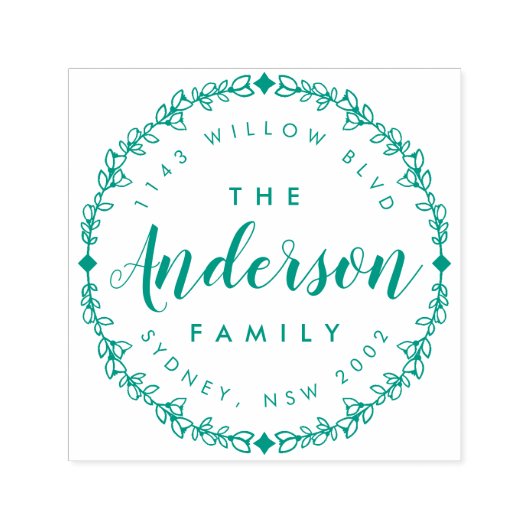 Handgezeichnete rustikale Skriptfamilie Rücksendea Permastempel (Design)