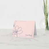 Handgezeichnete rustikale Wildblume personalisiert (Vorderseite)