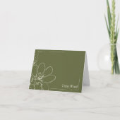 Handgezeichnete rustikale Wildblume personalisiert (Vorderseite)