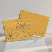 Handgezeichnete rustikale Wildblume personalisiert