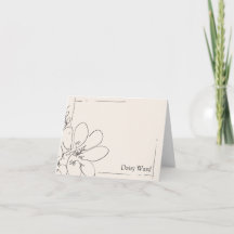 Handgezeichnete rustikale Wildblume personalisiert