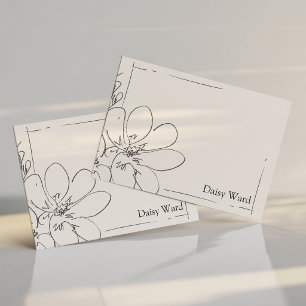 Handgezeichnete rustikale Wildblumen-Personalisier