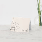 Handgezeichnete rustikale Wildblumen-Personalisier (Vorderseite)