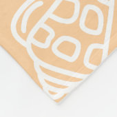 Handgezeichnete Sandige Muscheln Fleece-Decke Fleecedecke (Ecke)