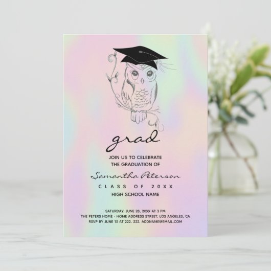 Handgezeichnete Schale Einladung (Stehend Vorderseite)