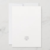 Handgezeichnete Schneeballeinladung Einladung (Rückseite)