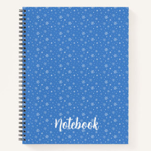 Handgezeichnete Schneeflocken Whimsical Winter Bla Notizblock