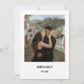 Handgezeichnete Schreib-Schwarz-Illustration Hochz Einladung (Rückseite)