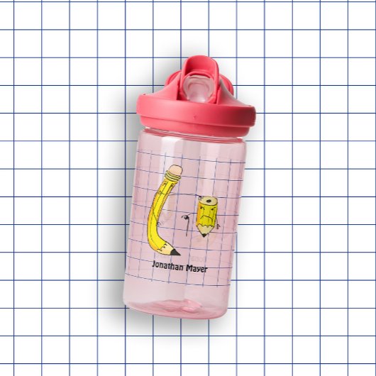 Handgezeichnete Schulbedarf Trinkflasche