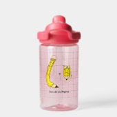 Handgezeichnete Schulbedarf Trinkflasche (Rückseite)