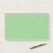 Handgezeichnete Schulspeisung Post-it Klebezettel (Auf Schreibtisch)