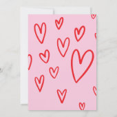 Handgezeichnete Schwarz-Weiß-Doodle von Bräutigam  Save The Date (Rückseite)