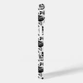 Handgezeichnete schwarze und weiße Hülle (Rückseite / Rechts)