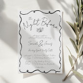 Handgezeichnete Scribble Einfaches Foto Hochzeit P Einladung