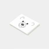 Handgezeichnete sehr Niedliche tragen die Niedlich Post-it Klebezettel (angewinkelt)