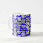 Handgezeichnete skandinavische Kaffeetassen (Vorderseite Links)