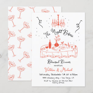 Handgezeichnete Skateboard The Night Before Probe  Einladung