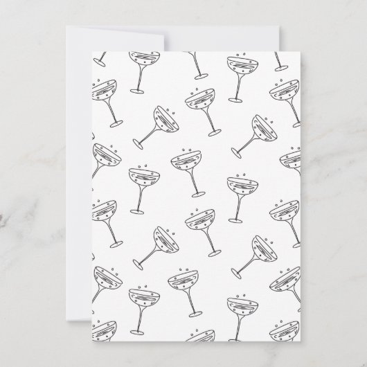 Handgezeichnete Skateboard The Night Before Probe Einladung (Rückseite)