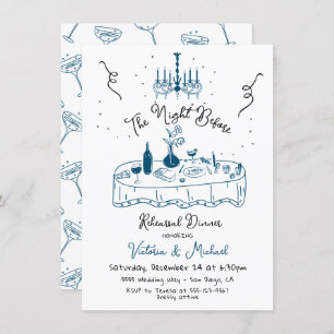 Handgezeichnete Skateboard The Night Before Probe  Einladung