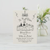 Handgezeichnete Skateboard The Night Before Probe Einladung (Stehend Vorderseite)