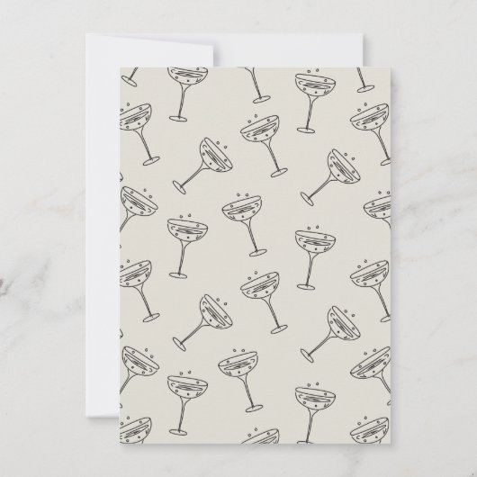 Handgezeichnete Skateboard The Night Before Probe Einladung (Rückseite)