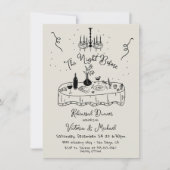 Handgezeichnete Skateboard The Night Before Probe Einladung (Vorderseite)