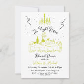 Handgezeichnete Skateboard The Night Before Probe Einladung (Vorderseite)