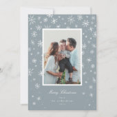 Handgezeichnete Snowflake-Urlaubskarte Feiertagskarte (Vorderseite)