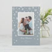 Handgezeichnete Snowflake-Urlaubskarte Feiertagskarte (Stehend Vorderseite)