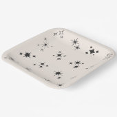 Handgezeichnete Sparkling-Star-Teller Pappteller (Gewinkelt)