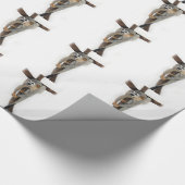 Handgezeichnete Spinnentiftkunst Geschenkpapier (Ecke)