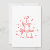 Handgezeichnete Spirituosen Glanz Weihnachten Part Einladung (Rückseite)