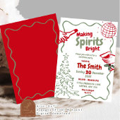 Handgezeichnete Spirituosen Heiterkeit Party Einladung