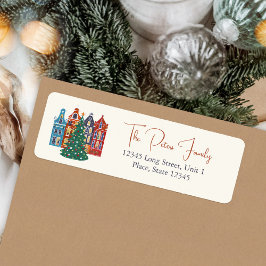 Handgezeichnete Stadt Amsterdam Weihnachten