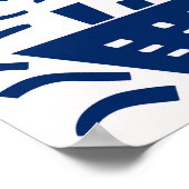 handgezeichnete stilisierte Karte des Vereinigten Poster (Ecke)