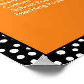 Handgezeichnete Stilpunkte Anpassbare Klassenzimme Poster (Ecke)