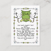 Handgezeichnete Storchbücher für Baby Begleitkarte (Vorderseite)