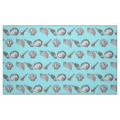 Handgezeichnete Stranddekor-Farbe Stoff (Fat Quarter (45,7 x 55,9 cm))