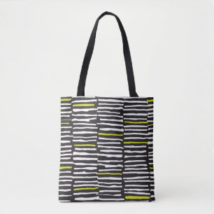 Handgezeichnete Streifen: Vintages Muster. Tasche