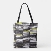 Handgezeichnete Streifen: Vintages Muster. Tasche (Rückseite)