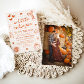 Handgezeichnete Süsse Pie Babydusche Einladung