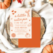 Handgezeichnete Süsse Pie Babydusche Einladung