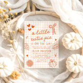 Handgezeichnete Süsse Pie Babydusche Einladung