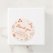 Handgezeichnete Süsse Pie Babydusche Geschenkanhänger (Beispiel)