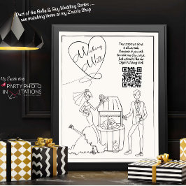 Handgezeichnete teilen Sie die Liebe, die gut sign Poster