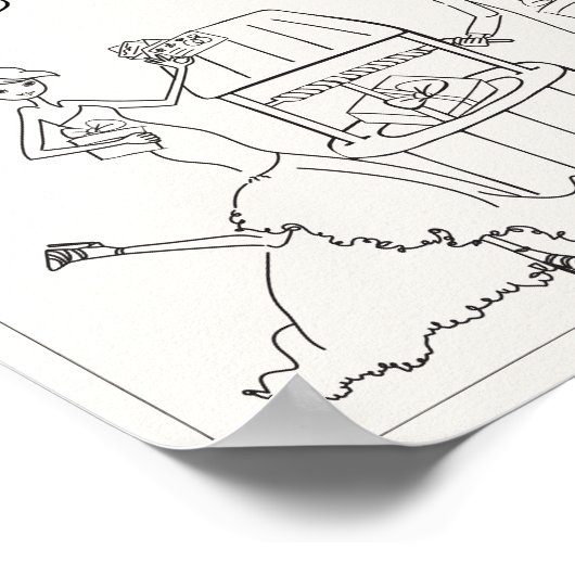 Handgezeichnete teilen Sie die Liebe, die gut sign Poster (Ecke)