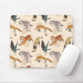 Handgezeichnete Tiere im Freien Mousepad (Mit Mouse)