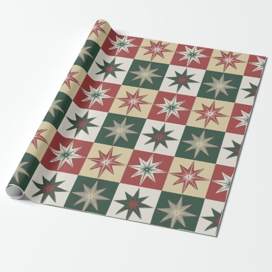 Handgezeichnete Twinkle Stars (Quilt-Version) Geschenkpapier (Ungerollt)