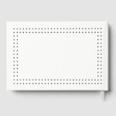 Handgezeichnete Typografie bei grün geometrische H Gästebuch (Rückseite)